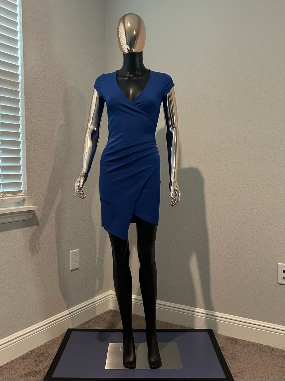 Joe & Elle Cobalt Blue Short Wrap Dress